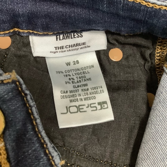 Joe’s The Charlie High Rise Skinny Ankle Jeans Size 28 (W633) - Picture 7 of 14